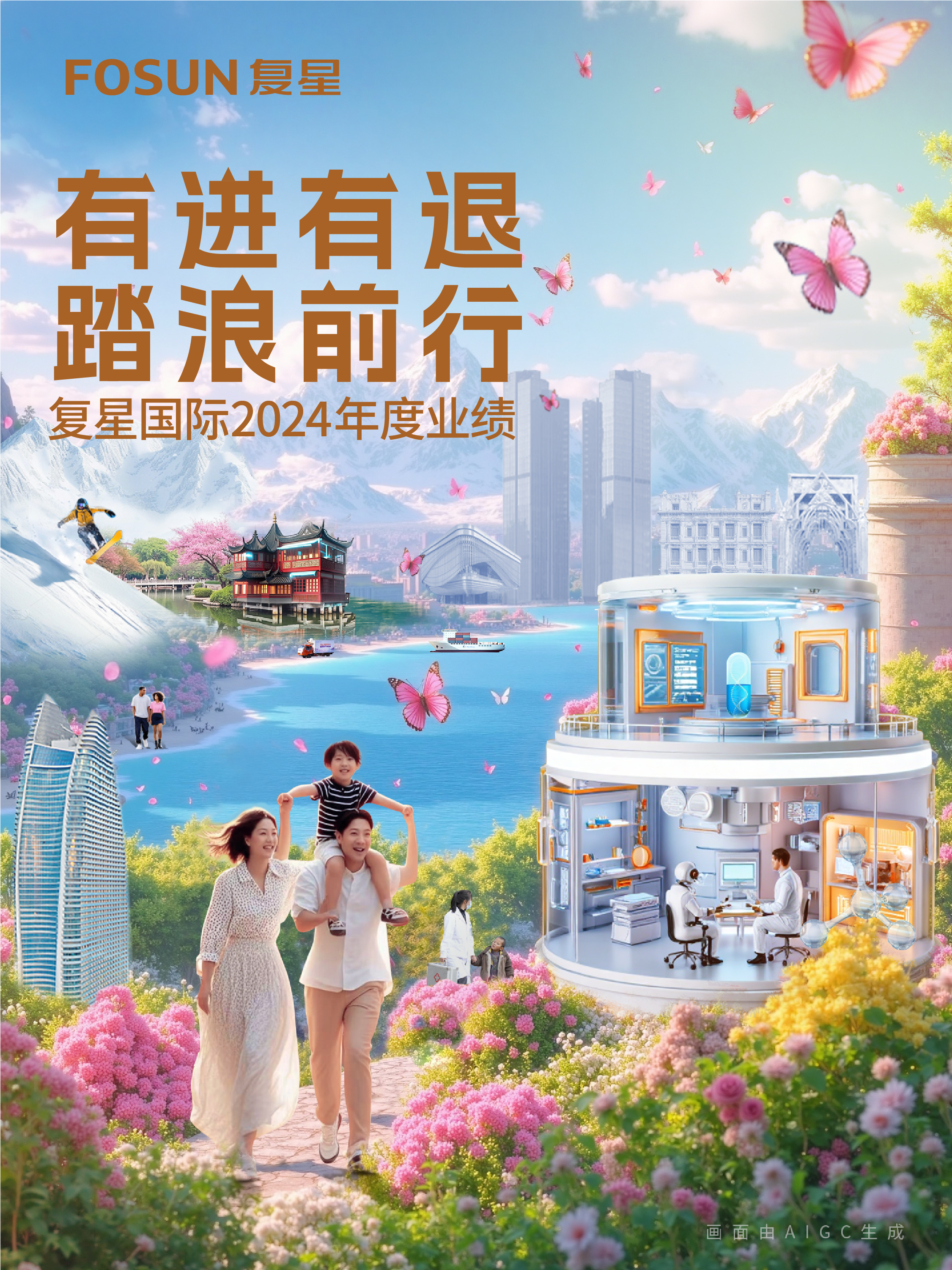复星国际颁布2024年业绩：总收入人民币1921.4亿元，产业运投机润人民币49亿元，整体经营面稳重